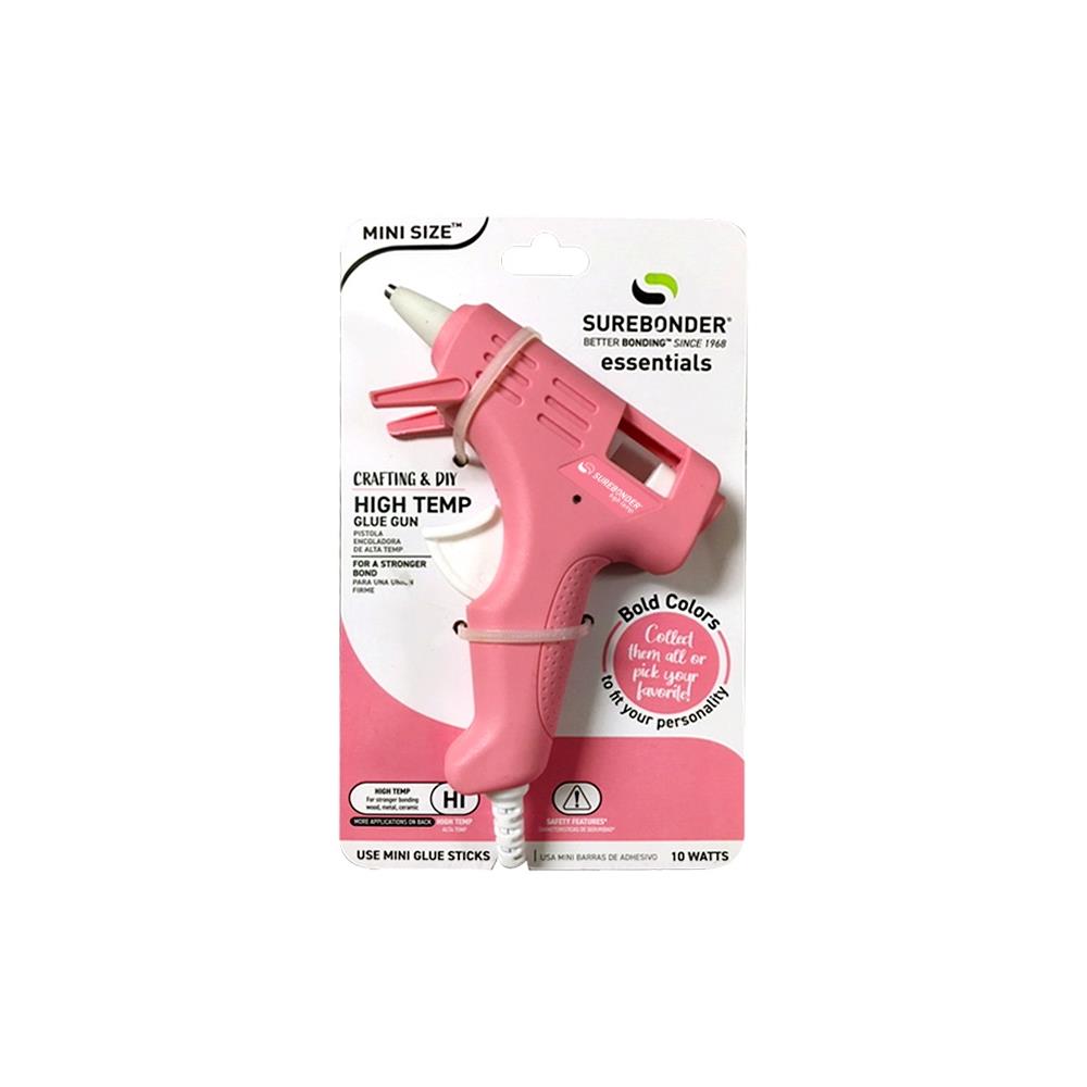 Rose Pink Colored Essentials Series 10 Watt Mini Size High Temperature Hot  Glue Gun