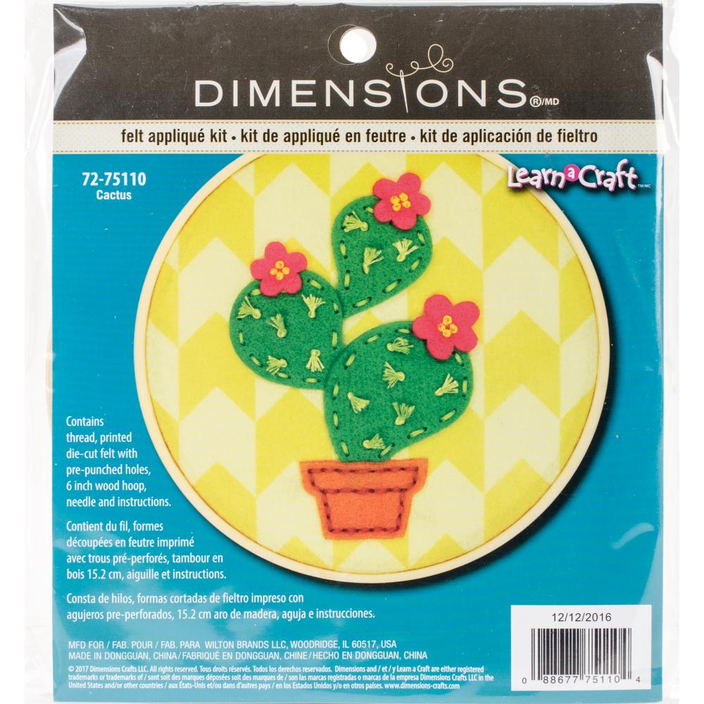 Cactus Appliqué Kit  The Crafternoon Shoppe