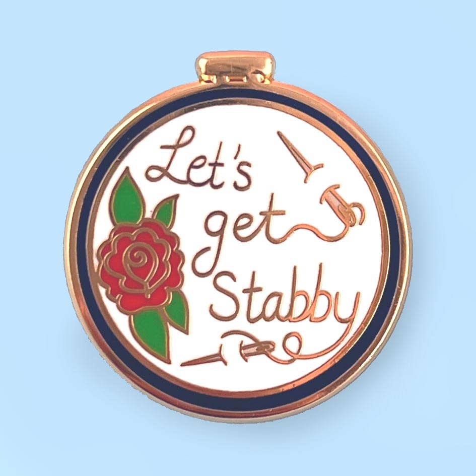 Let's Get Stabby Lapel Pin