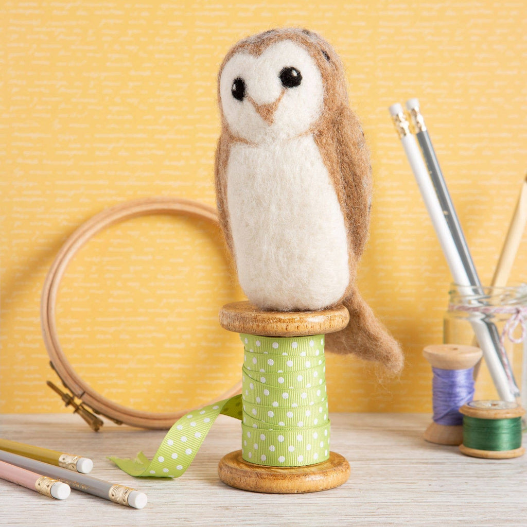 Barn Owl Needle Felting Kit