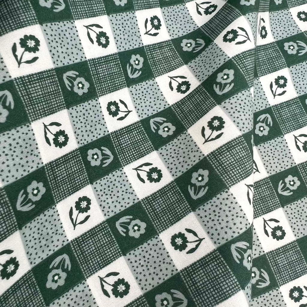 Happy Homestead - Gingham in Blue Green