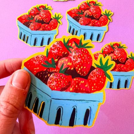 Strawberries Sticker