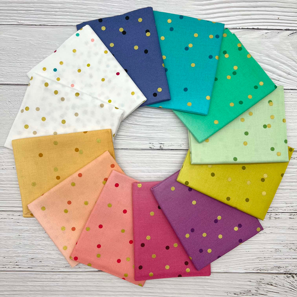 Ombre Confetti Metallic Fat Quarter Bundle