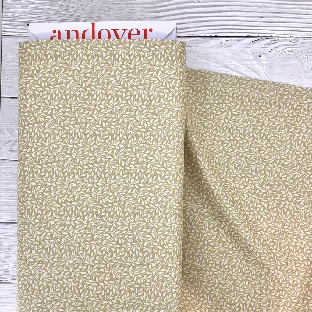 A Woodsy Cottage - Little Leaves in Pale Olive