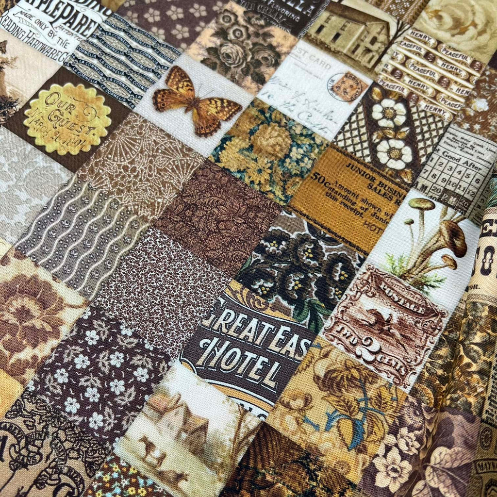 Curated in Color - Patchwork in Brown