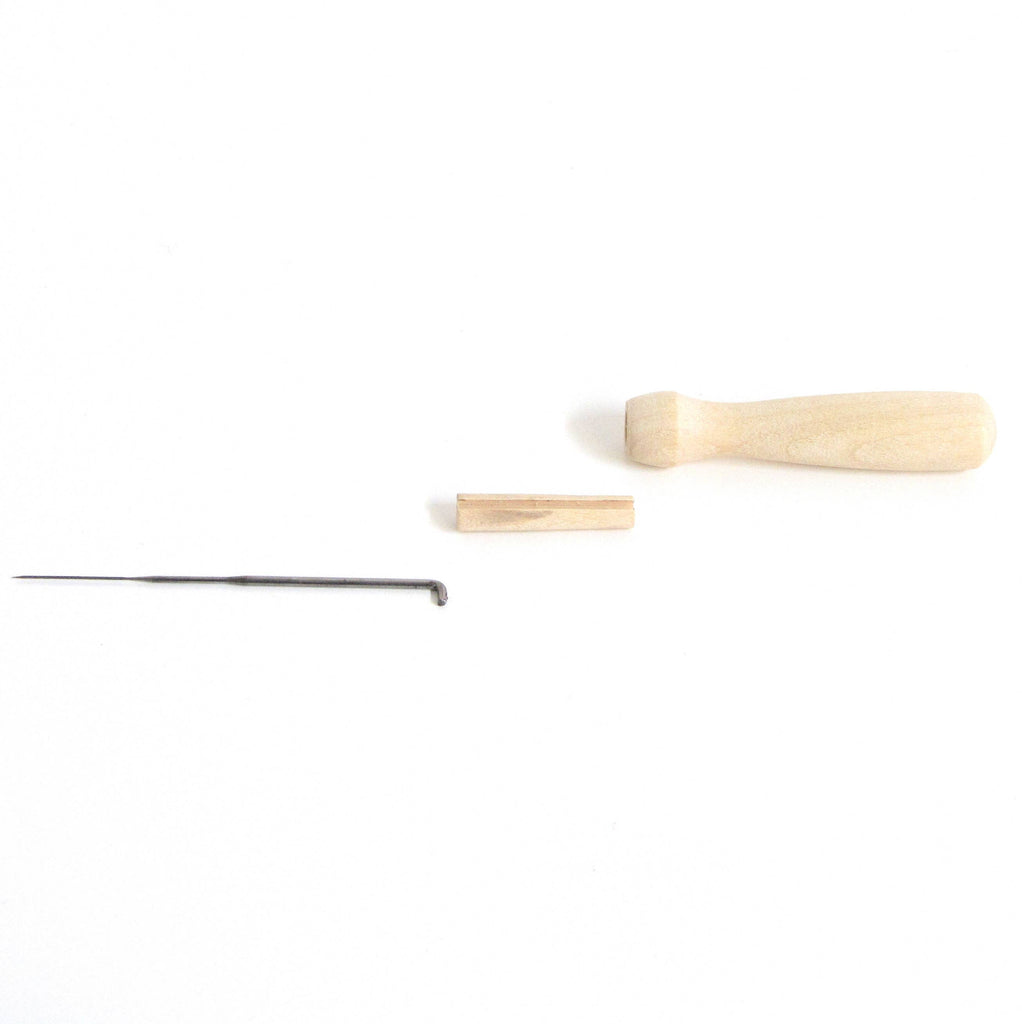 Wooden Felting Needle & Holder