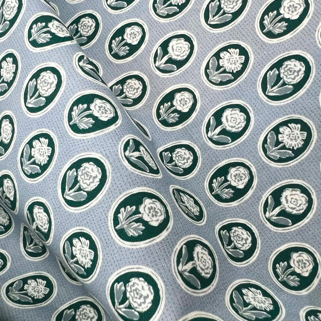 Happy Homestead - Pressed Florals in Blue/Green