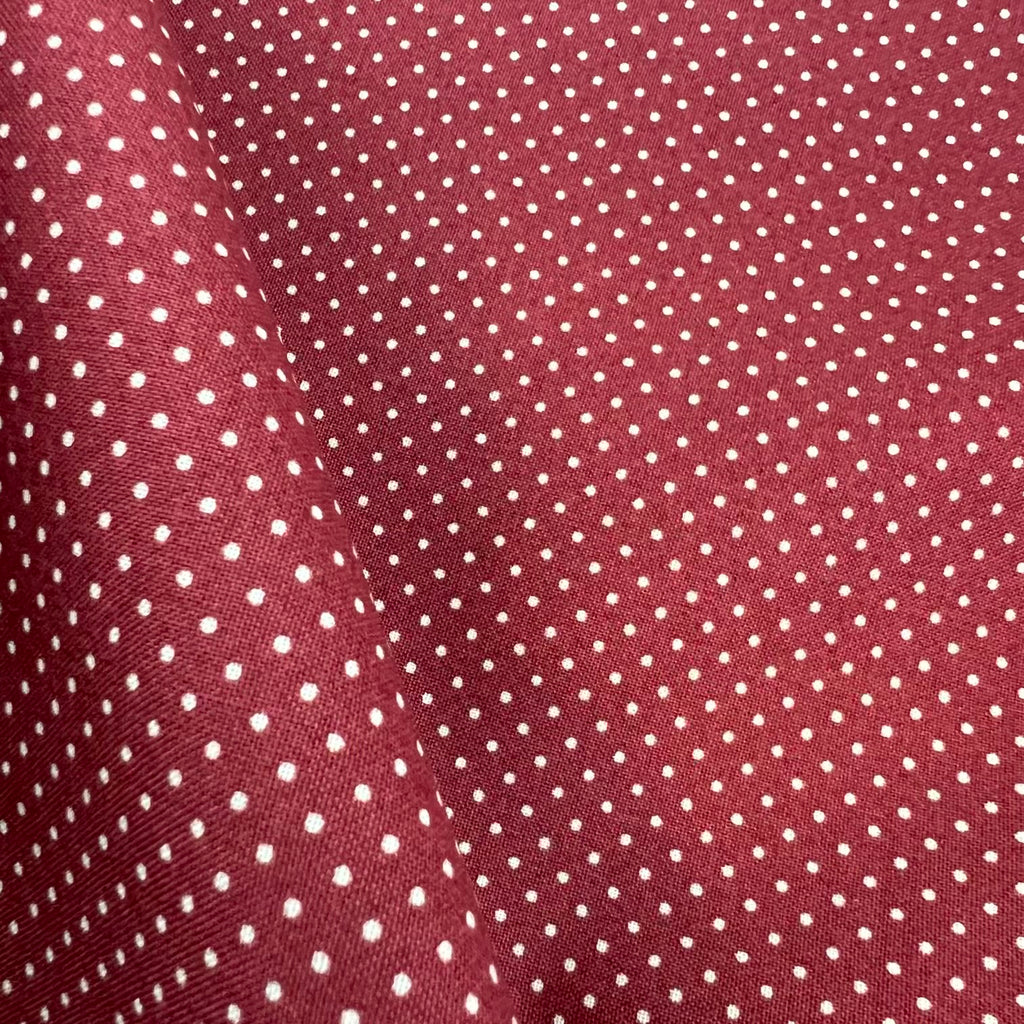 A Woodsy Cottage - Polka Dot in Dark Cherry