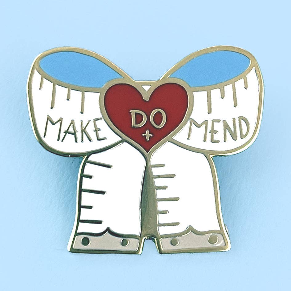 Make Do Mend Lapel Pin