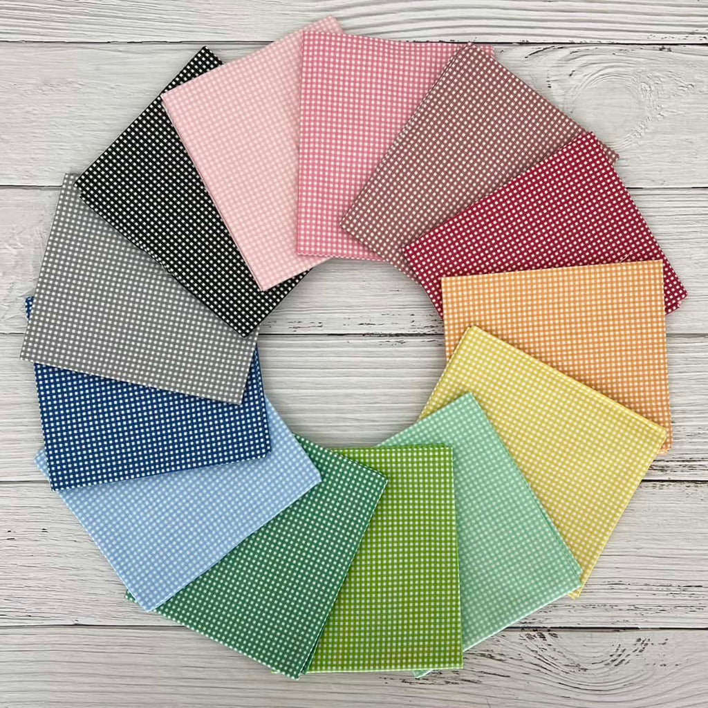 Micro Gingham Fat Quarter Bundle