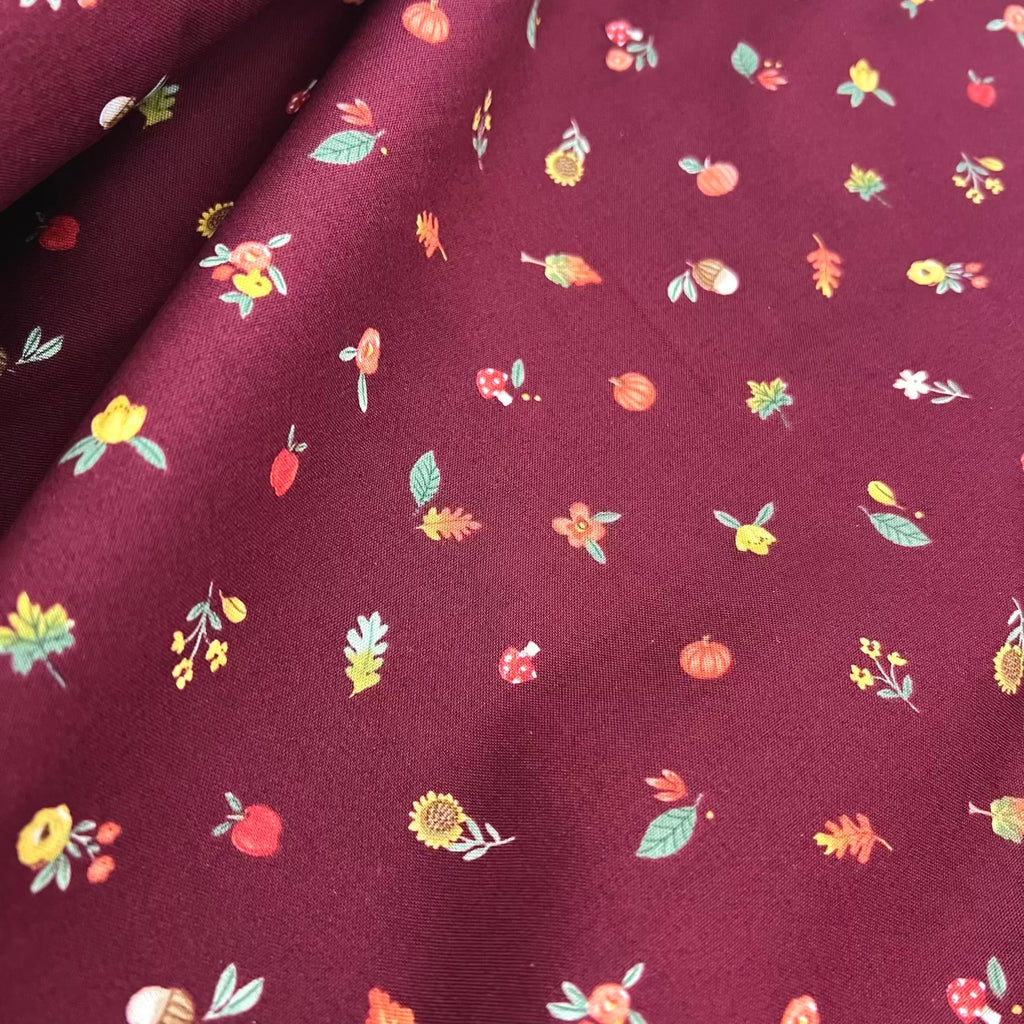 Happy Fall Days - Fall Things in Maroon