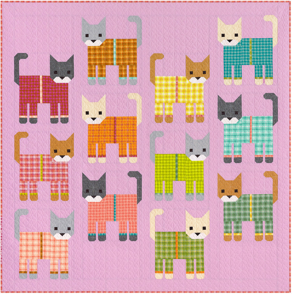 Elizabeth Hartman - Cats in Pajamas Quilt Kit