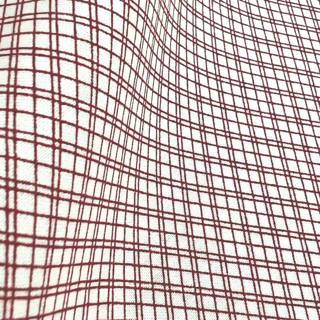 A Kitty For Christmas - Bias Plaid in Red