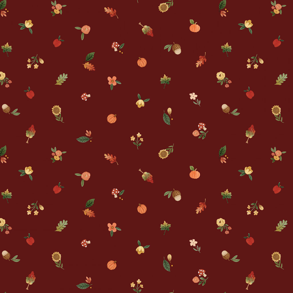 Happy Fall Days - Fall Things in Maroon