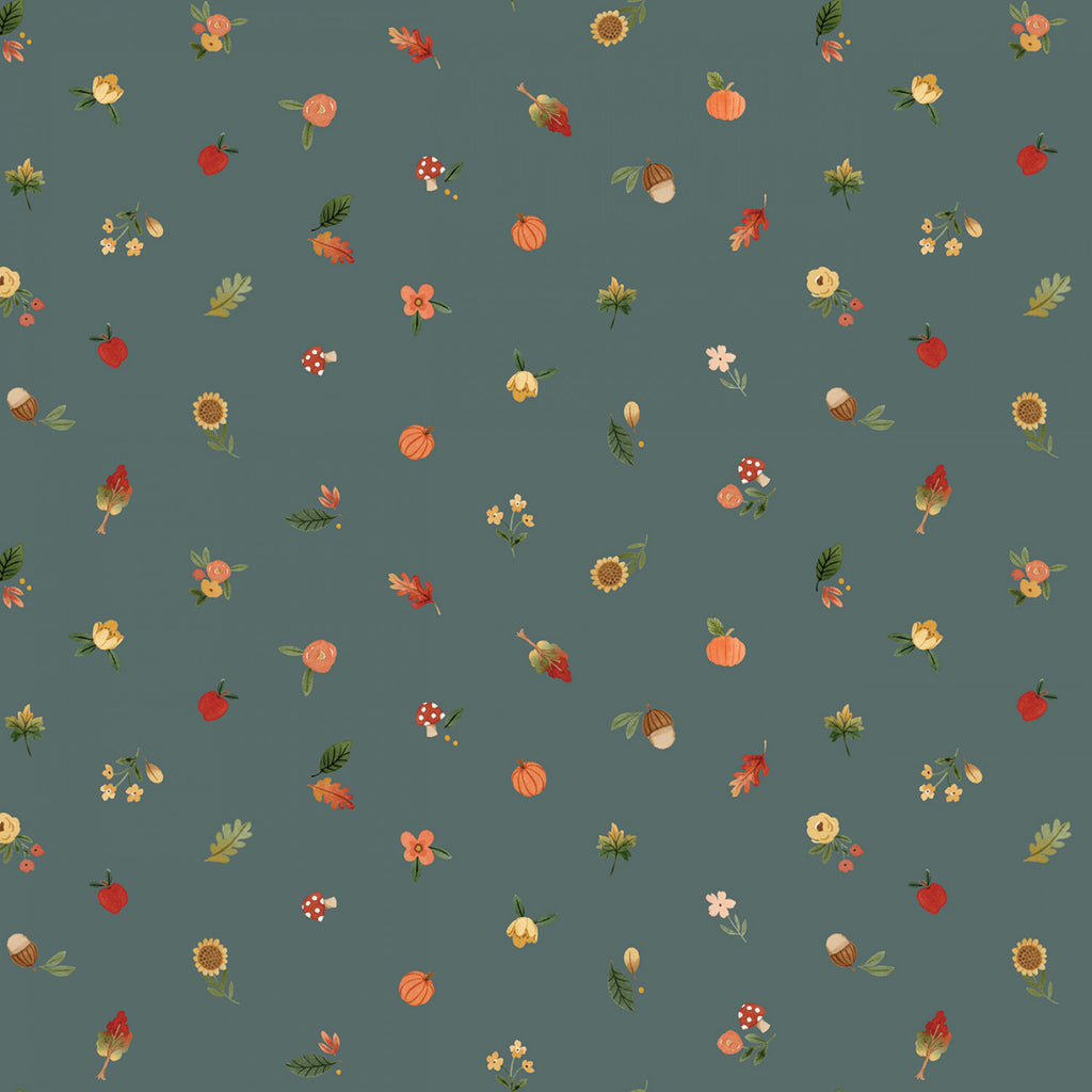 Happy Fall Days - Fall Things in Teal