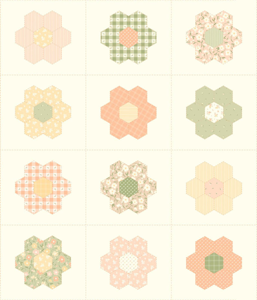 Flower Girl - Hexi Petals Quilt Kit