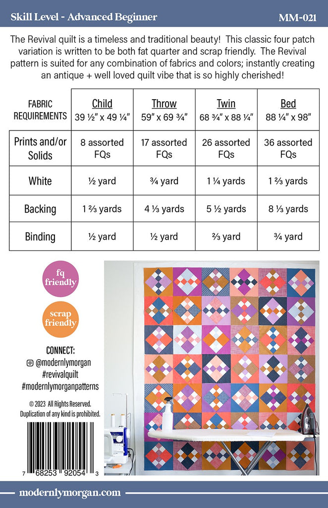 Revival Pattern Revival Quilt Pattern - Shop Modern Quilt Patterns | The Crafternoon Shoppe