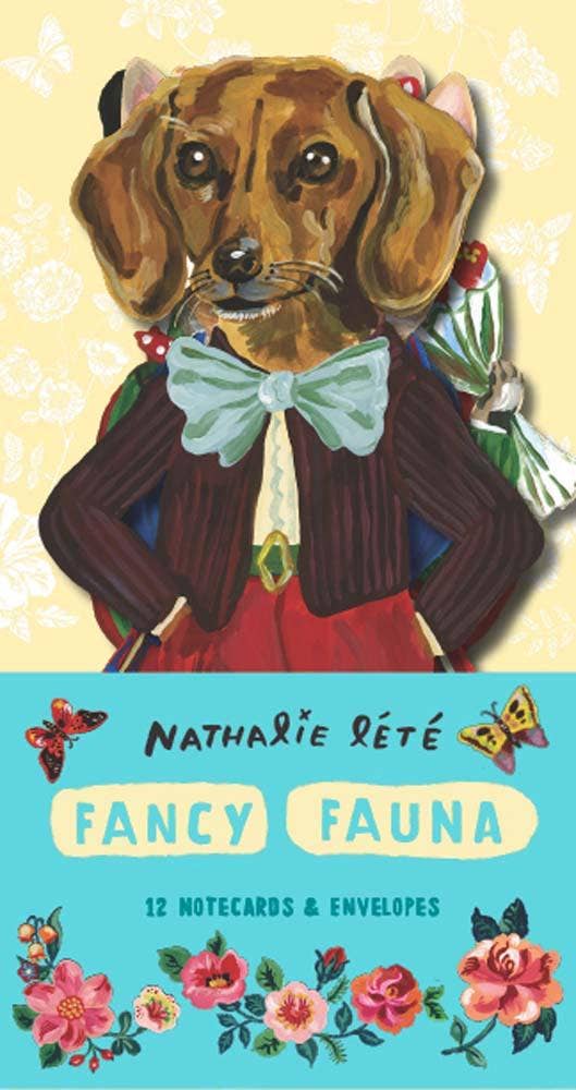 Fancy Fauna - Set of 12 Notecards & Envelopes