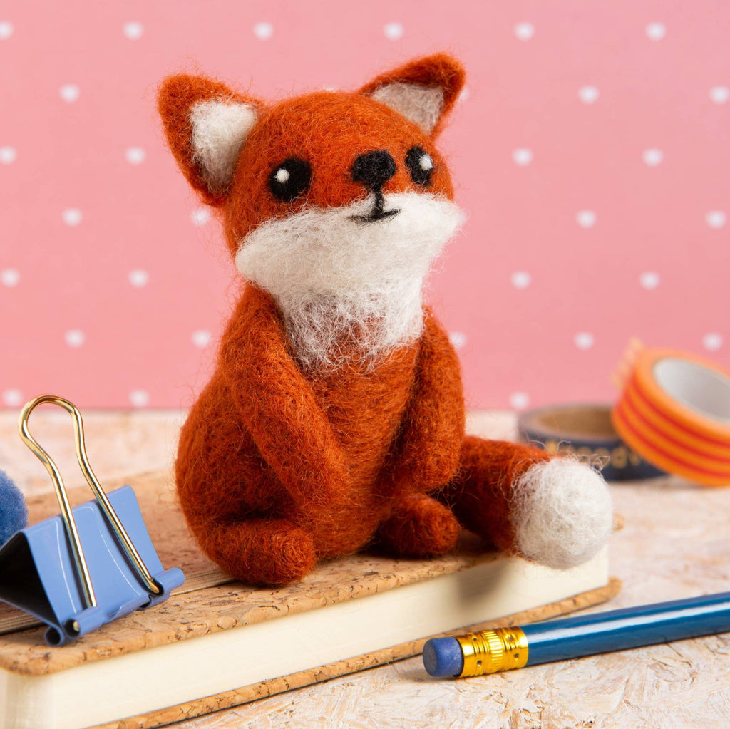 Fox Cub Mini Needle Felting Kit