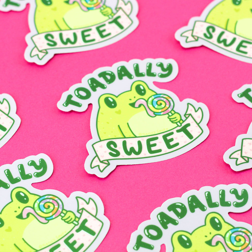 Toadally Sweet Toad Sticker