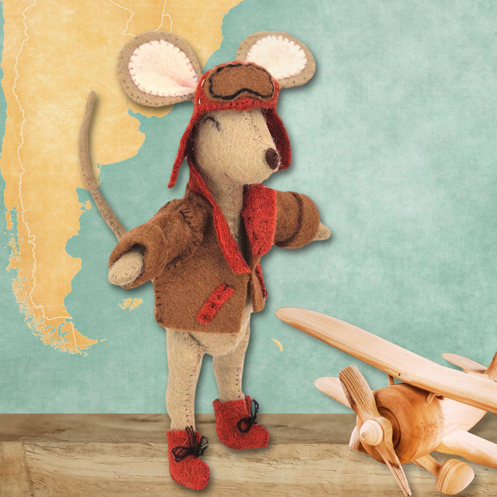 Little Mouse The Aviator - Felt Craft Mini Kit