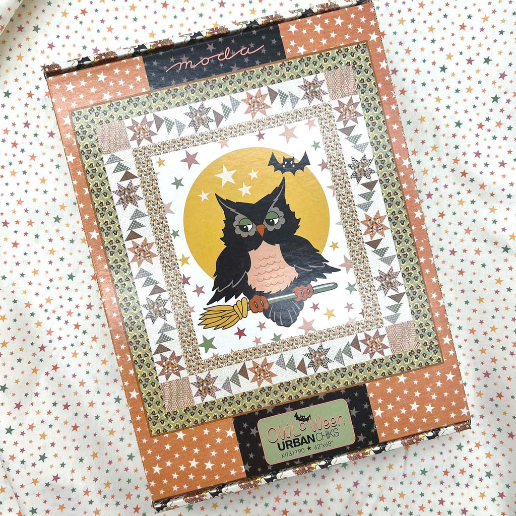 Owl O Ween Retro Halloween Fabric Boxed Quilt Kit The Crafternoon