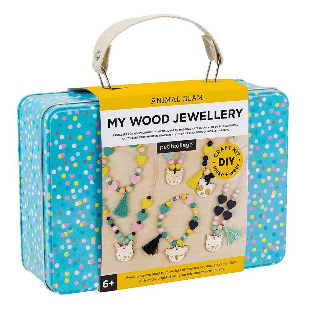 Kid's Wooden Bead Jewelry Kit