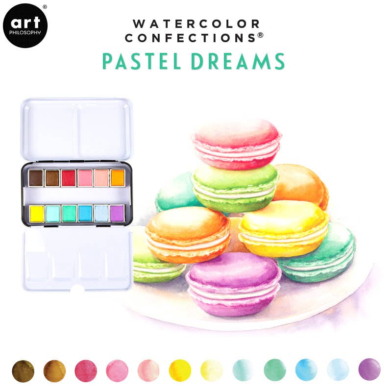 Pastel Dreams Watercolor Confections
