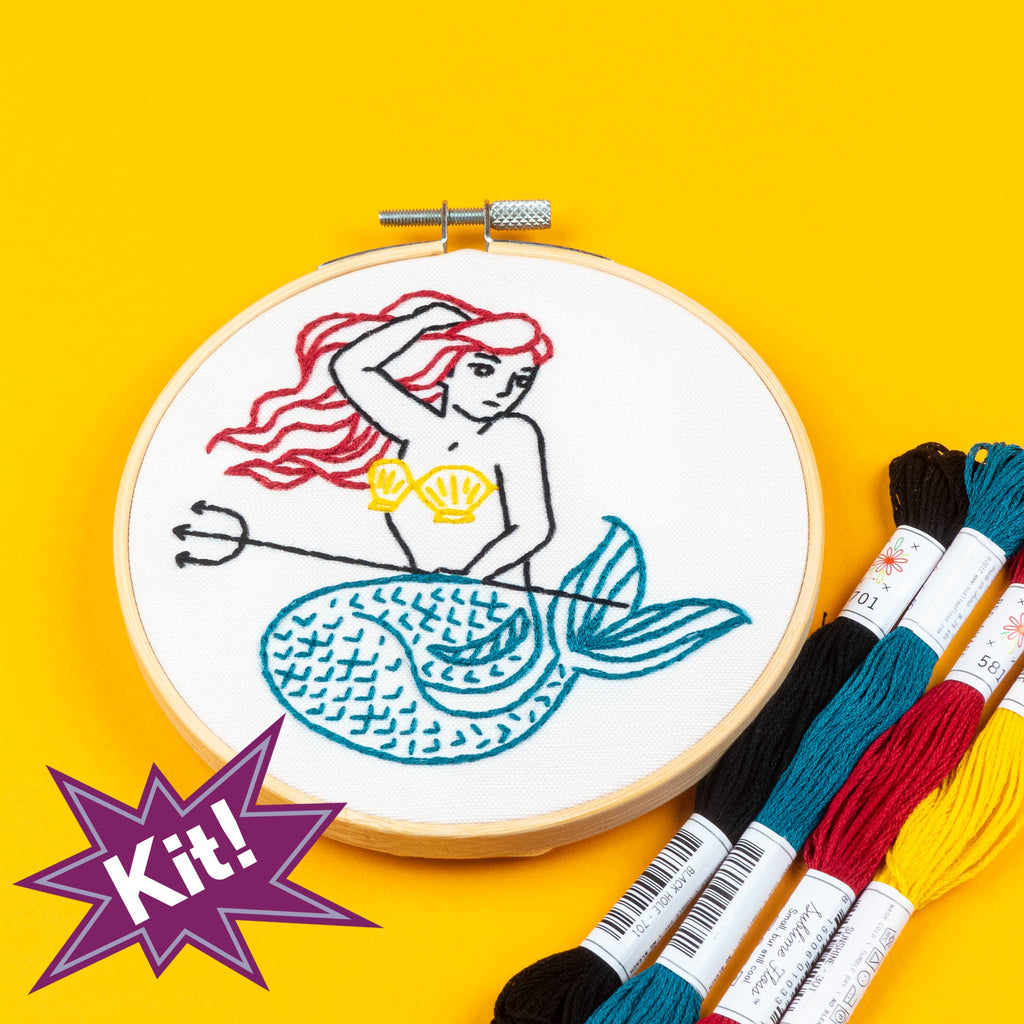 Mermaid  5" Embroidery Kit