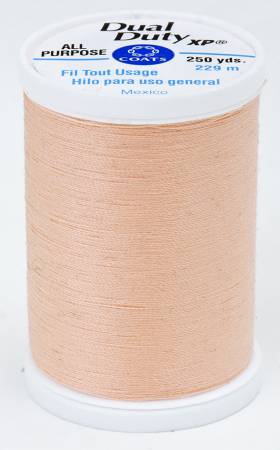 Coats & Clark Dual Duty Polyester & Cotton Thread White-A260-250 yds - Pack  of 3