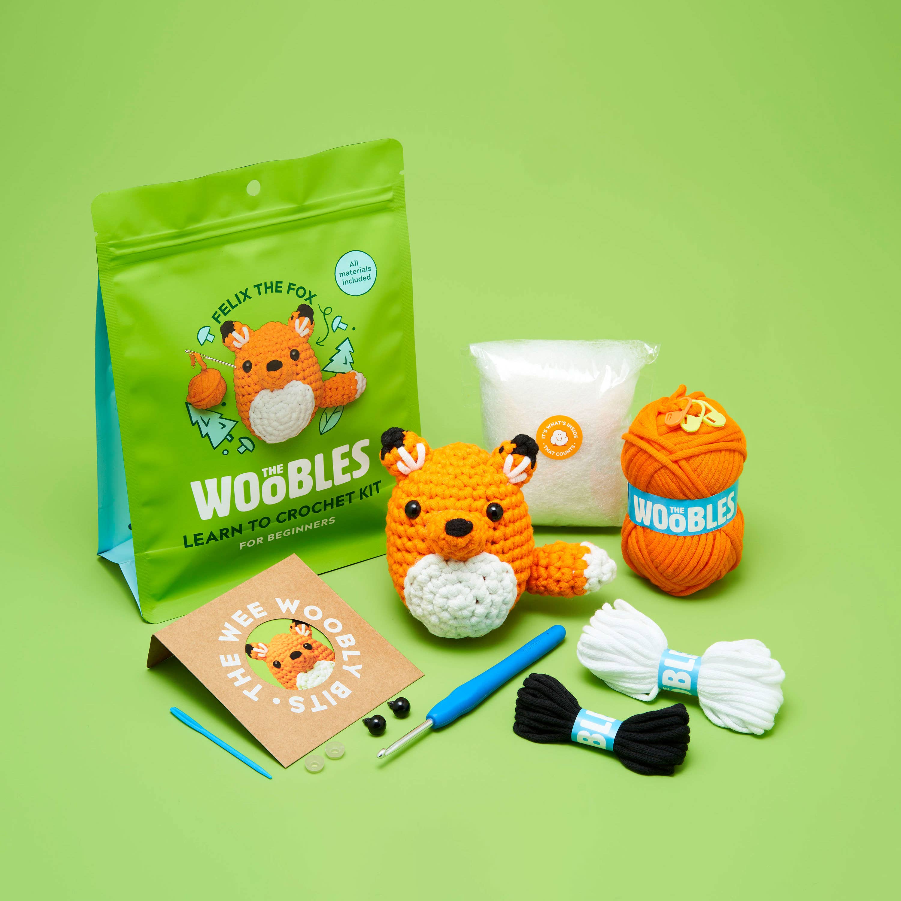 Fox Crochet kit from The Woobles | The Crafternoon Shoppe