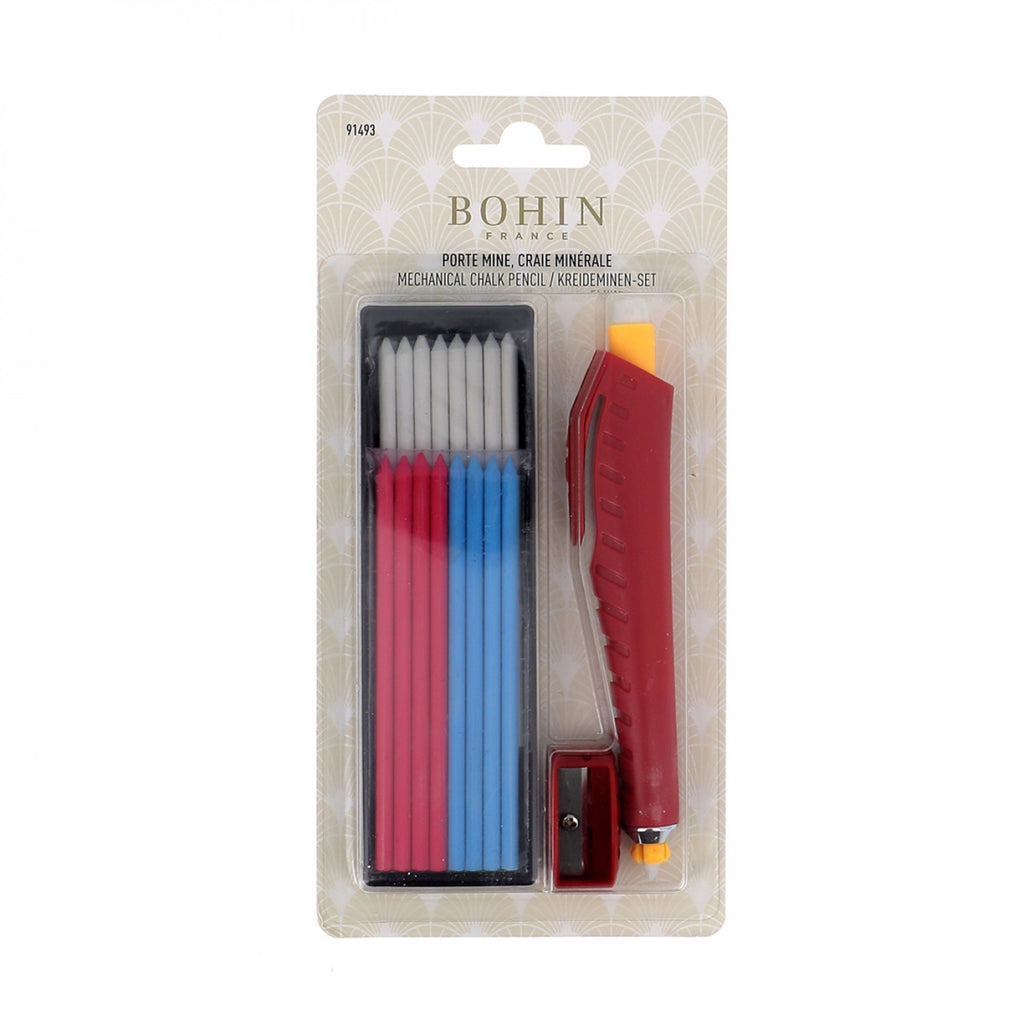 Bohin Chalk Pencil with Refillable Cartridge Set