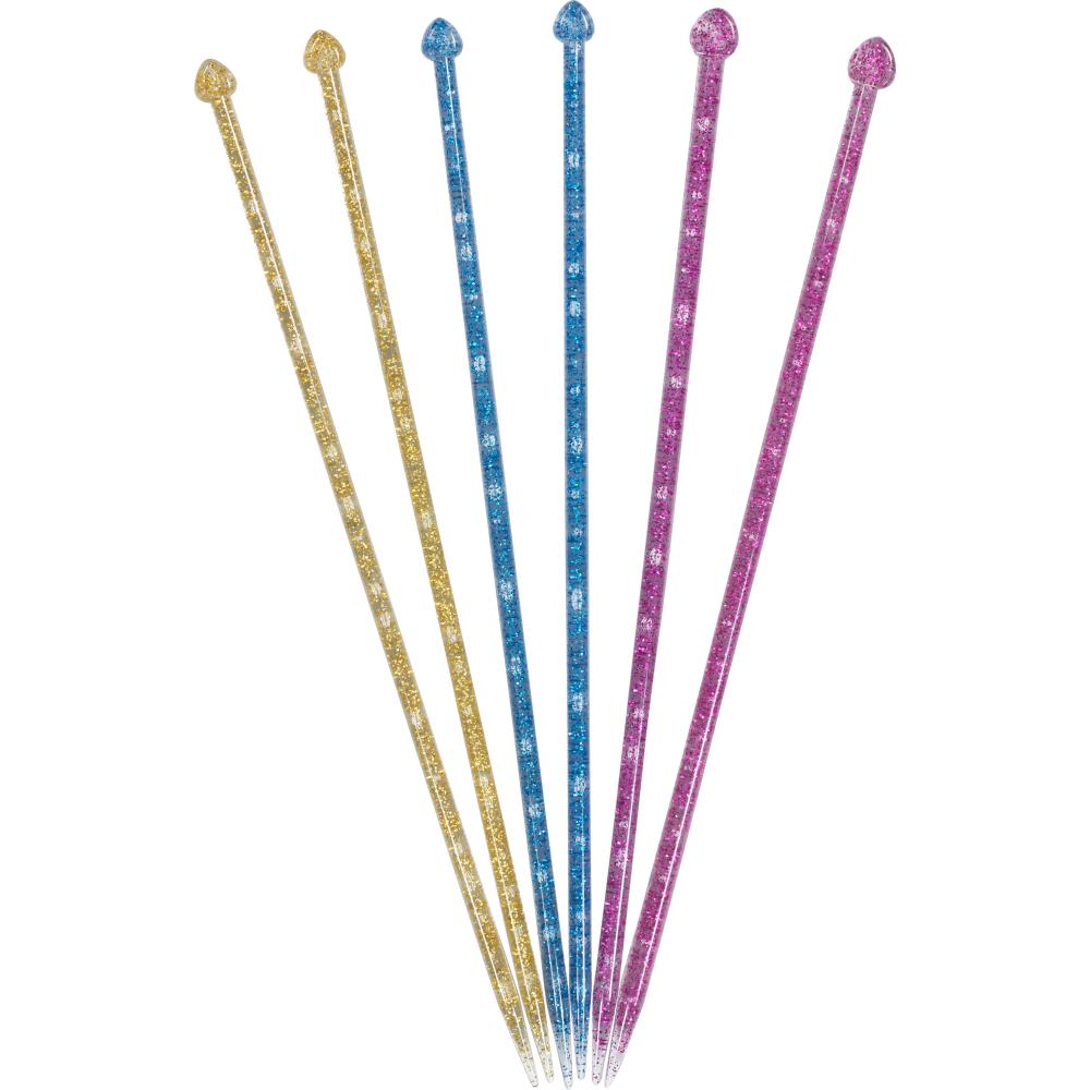 Boye Single Point Glitter Knitting Needle Set