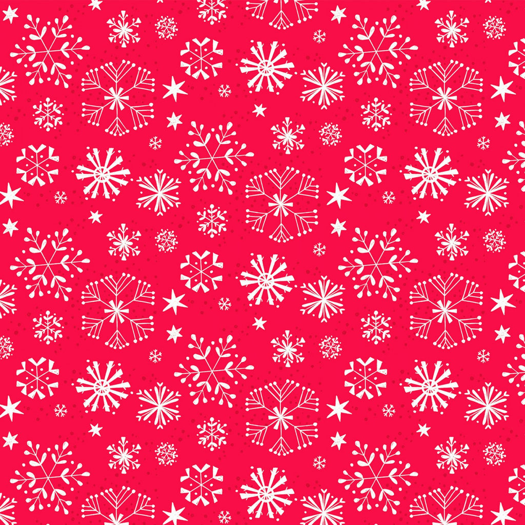 Christmas Miniatures - Christmas Snowflakes in Red