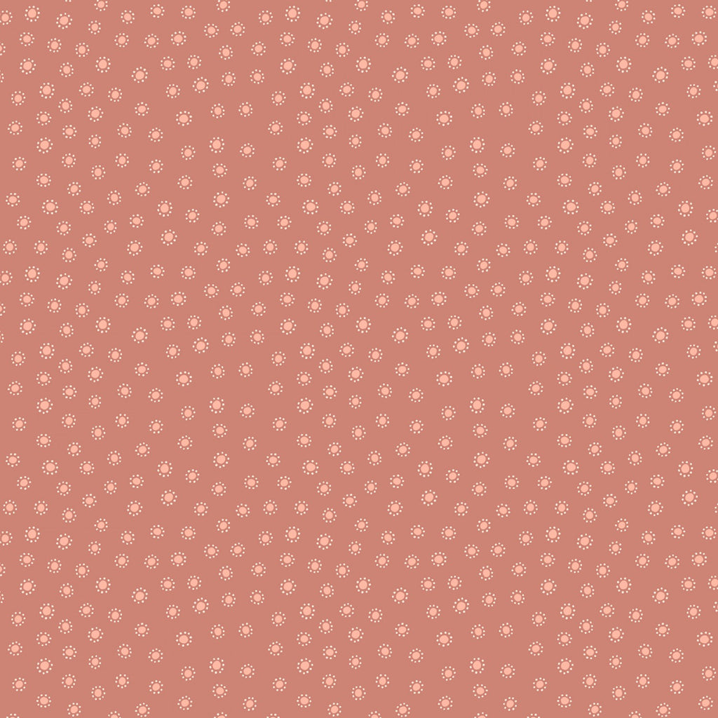 Hannah's Flowers - Dotty Dots in Soft Terracotta