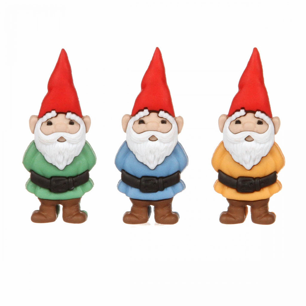Cute Button Pack - Garden Gnome Friends