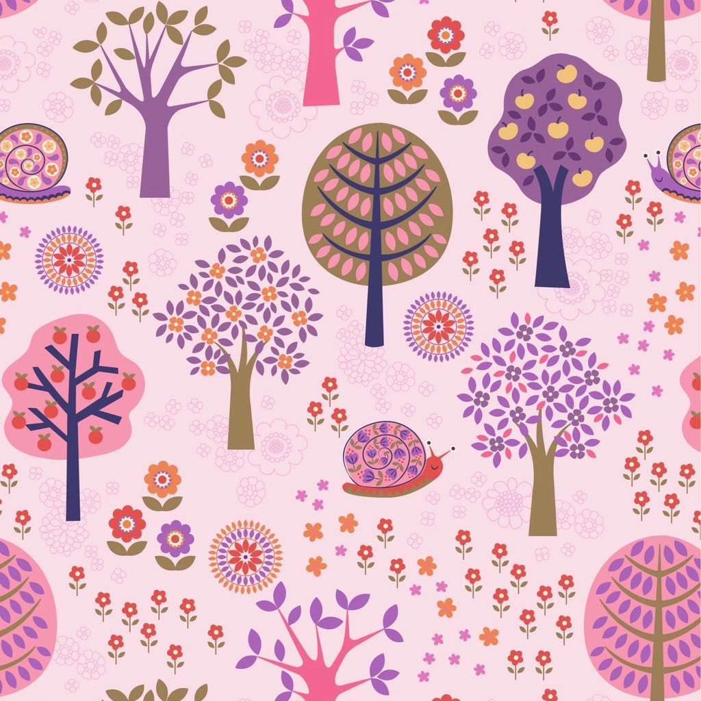 Flower Child - Groovy Forest in Pink