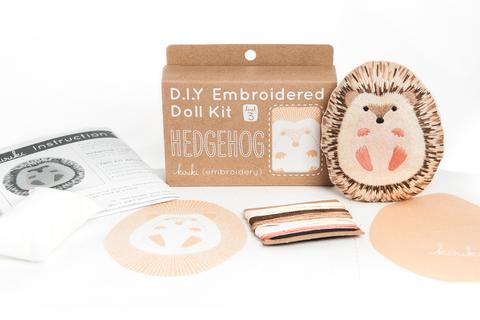 Kiriki D.I.Y. Embroidered Doll Kit - Hedgehog