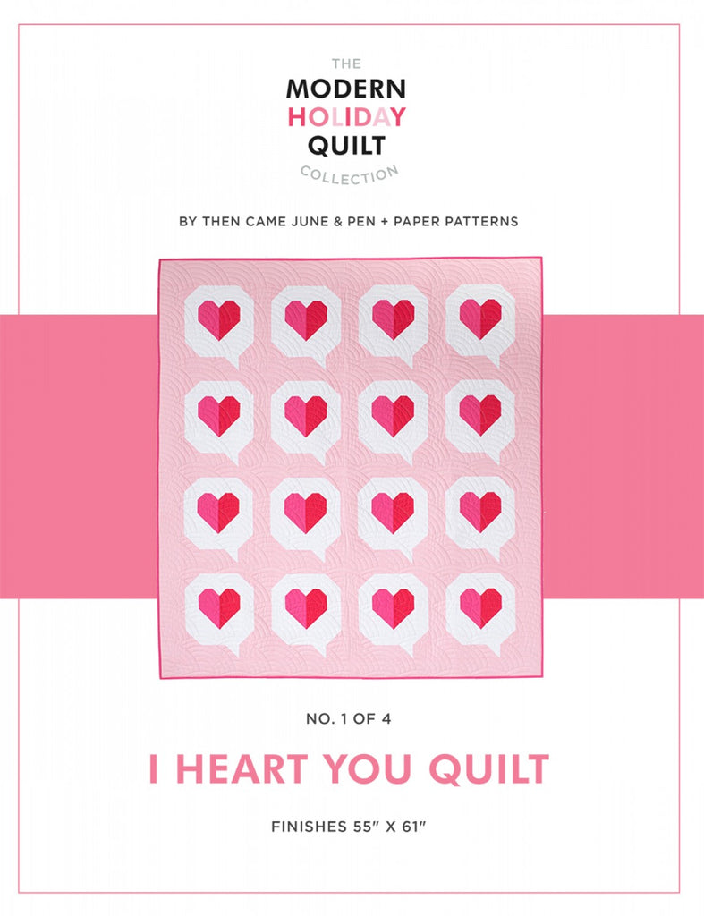 I Heart You Quilt Pattern