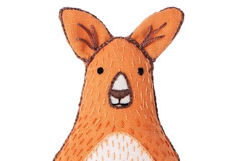 Kiriki D.I.Y. Embroidered Doll Kit - Kangaroo