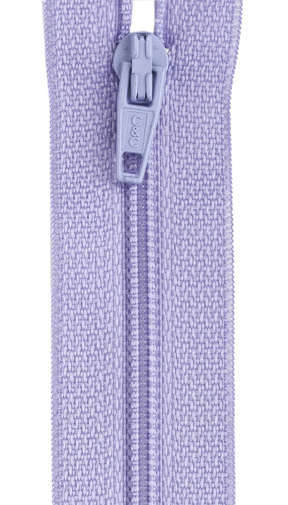 Lavender colored zipper
