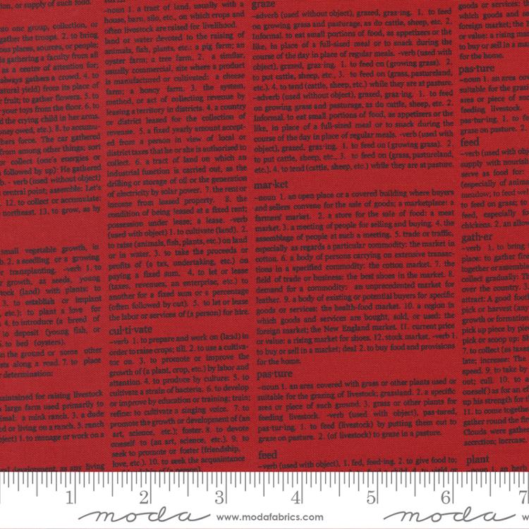Graze - Newsprint in Red