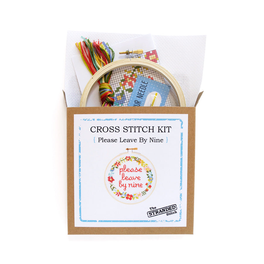 Please Leave by nine Cross Stitch Kit