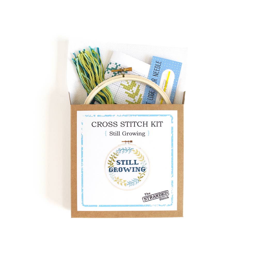 Still Growing DIY Cross Stitch Kit