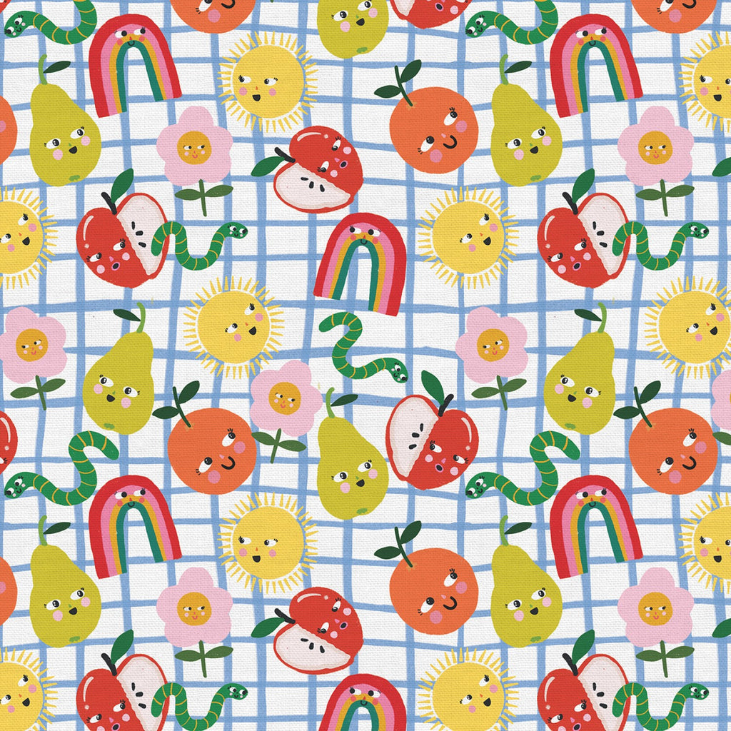 Food Face - Sunny Flowers in Multi/White