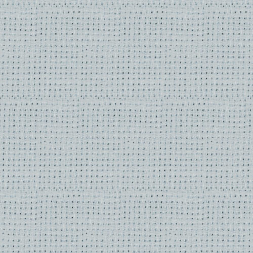 A close up of gray 25 count cross stitch fabric