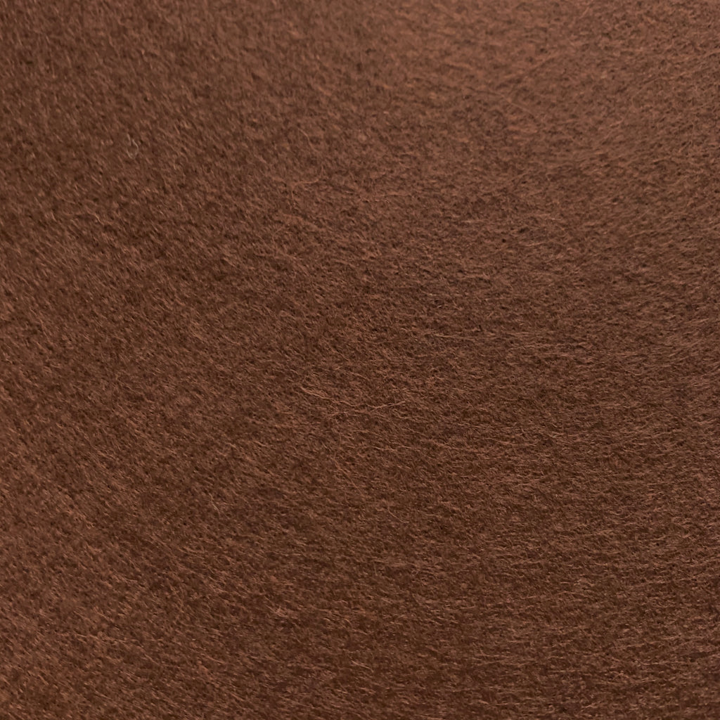 close up of brown felt