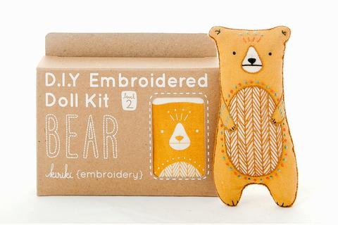 Kiriki D.I.Y. Embroidered Doll Kit - Bear