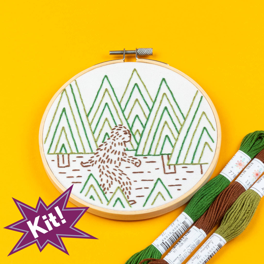 Sasquatch 5" Embroidery Kit
