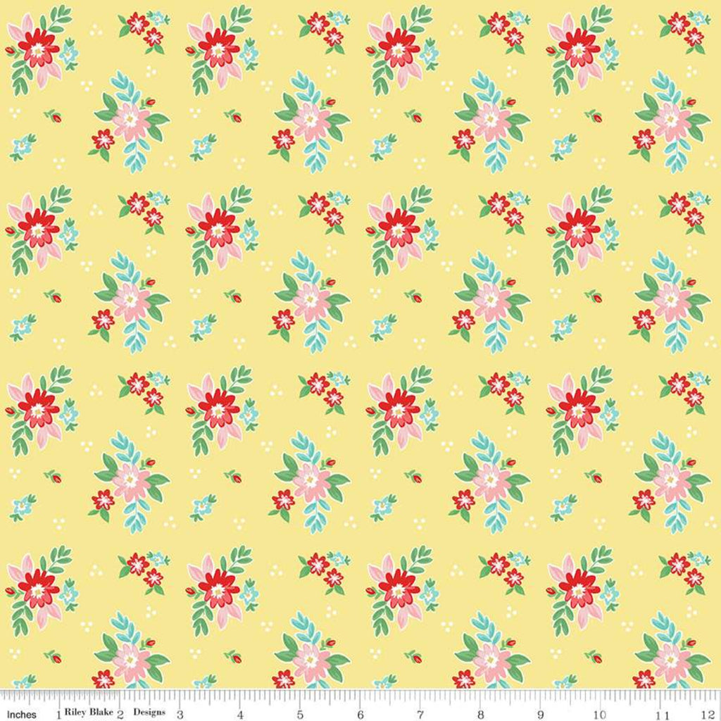 Quilt Fair - Floral in Yellow